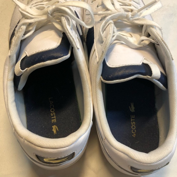Lacoste Chaymon Sneaker Size 11 Men’s White/Navy/Gold - Picture 10 of 16